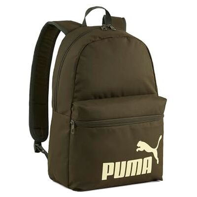 PUMA PHASE ZAINO - Zaino sportivo monocromatico con dettagli in oliva e oro PUMA PHASE ZAINO - Zaino sportivo monocromatico con dettagli in oliva e oro