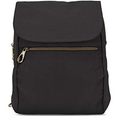 Travelon Schwarz Signature Slim Rucksack - Zaino Travelon Schwarz Signature Slim Rucksack - Zaino