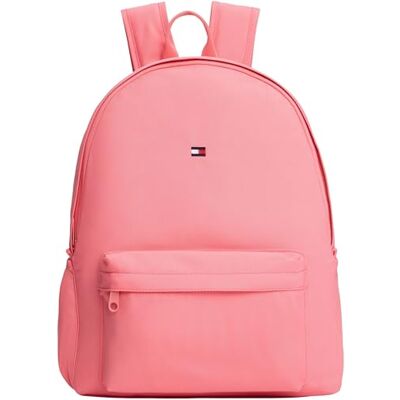 Tommy Hilfiger Bambini Unisex Zaino Essential con Tasca Esterna, Rosa (Tropical Blush), Taglia Unica Tommy Hilfiger Bambini Unisex Zaino Essential con Tasca Esterna, Rosa (Tropical Blush), Taglia Unica