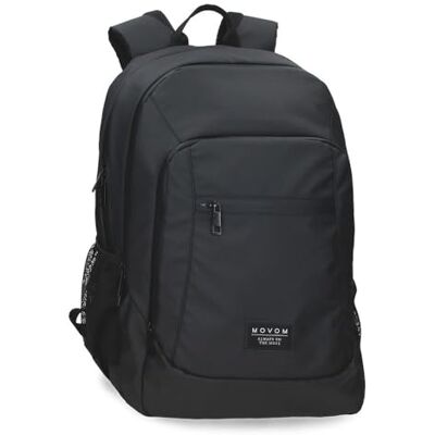 MOVOM Miller Zaino per laptop adattabile, 15,6 pollici, nero, 31 x 46 x 17 cm, poliestere 24,24 L MOVOM Miller Zaino per laptop adattabile, 15,6 pollici, nero, 31 x 46 x 17 cm, poliestere 24,24 L