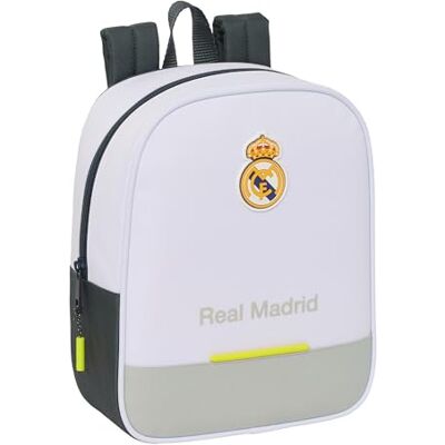 safta Real Madrid Attrezzature 25/26 Zaino per bambini, zaino per la scuola, adattabile al carrello, ideale per l'asilo, comodo e versatile, qualità e resistenza, 22 x 10 x 27 cm, bianco, M, Casual safta Real Madrid Attrezzature 25/26 Zaino per bambini, zaino per la scuola, adattabile al carrello, ideale per l'asilo, comodo e versatile, qualità e resistenza, 22 x 10 x 27 cm, bianco, M, Casual