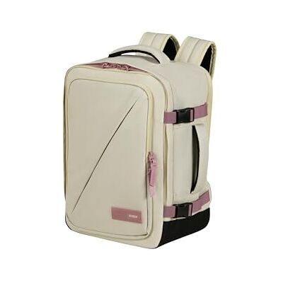 American Tourister Borsa da cabina Ryanair/Wizz Air 30 x 20 x 40 cm, 26,5 L, 0,60 kg, Bagaglio a mano, Zaino aereo S/M Underseat, Sabbia/Malva (Coconut Sand/Galatic Mauve) American Tourister Borsa da cabina Ryanair/Wizz Air 30 x 20 x 40 cm, 26,5 L, 0,60 kg, Bagaglio a mano, Zaino aereo S/M Underseat, Sabbia/Malva (Coconut Sand/Galatic Mauve)