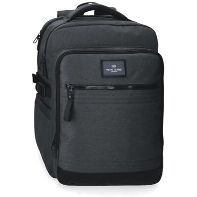 Pepe Jeans Whitton Zaino per laptop 15,6 pollici nero 30 x 42 x 14,5 cm Pelle sintetica e poliestere by Joumma Bags Pepe Jeans Whitton Zaino per laptop 15,6 pollici nero 30 x 42 x 14,5 cm Pelle sintetica e poliestere by Joumma Bags