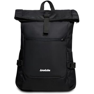 Invicta Zaino, ct Fold, Nero, Tasca Porta Pc e Tasca Porta Borraccia, Viaggio, Ufficio e Tempo Libero, a dulto, Ragazzi, Unisex Invicta Zaino, ct Fold, Nero, Tasca Porta Pc e Tasca Porta Borraccia, Viaggio, Ufficio e Tempo Libero, a dulto, Ragazzi, Unisex