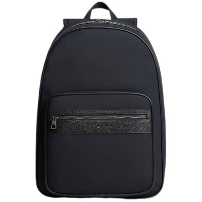 Tommy Hilfiger Uomo Zaino Repreve con Tasca Esterna, Nero (Black), Taglia Unica Tommy Hilfiger Uomo Zaino Repreve con Tasca Esterna, Nero (Black), Taglia Unica