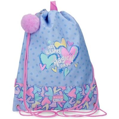 MOVOM Best Wishes Viola Zaino a Sacco 32x42x1 cm Poliestere 1.3L MOVOM Best Wishes Viola Zaino a Sacco 32x42x1 cm Poliestere 1.3L