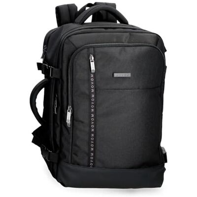 MOVOM Buster Zaino da Cabina per Portatile 15,6" Nero 30 x 44 x 18 cm Poliestere con dettagli in finta pelle 23,76 L, Nero, Zaino da cabina per laptop MOVOM Buster Zaino da Cabina per Portatile 15,6" Nero 30 x 44 x 18 cm Poliestere con dettagli in finta pelle 23,76 L, Nero, Zaino da cabina per laptop