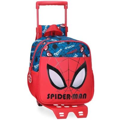 Marvel Disney Spiderman Authentic Zaini Prescolare, Zaino Scuola, Realizzato in Poliestere, Bretelle Larghe e Regolabili, Doppio Scomparto, Joumma Bags, rosso, Zaino 25 + carrello Marvel Disney Spiderman Authentic Zaini Prescolare, Zaino Scuola, Realizzato in Poliestere, Bretelle Larghe e Regolabili, Doppio Scomparto, Joumma Bags, rosso, Zaino 25 + carrello
