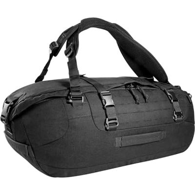 Tasmanian Tiger TT Duffel Borsa tattica da viaggio da uomo, 45 l, con funzione zaino e sistema Molle, con serratura, volume 45 l, Nero Tasmanian Tiger TT Duffel Borsa tattica da viaggio da uomo, 45 l, con funzione zaino e sistema Molle, con serratura, volume 45 l, Nero