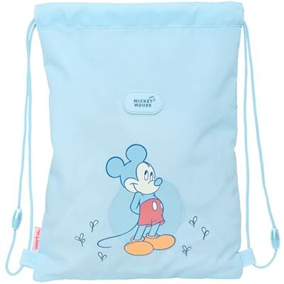 safta MICKEY MOUSE BABY – Zaino a sacco piatto Junior, zaino ideale per bambini di diverse età, comodo e versatile, qualità e resistenza, 26 x 34 cm, Blu chiaro, M, Casual safta MICKEY MOUSE BABY – Zaino a sacco piatto Junior, zaino ideale per bambini di diverse età, comodo e versatile, qualità e resistenza, 26 x 34 cm, Blu chiaro, M, Casual