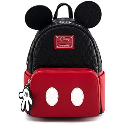 Loungefly Mickey Mouse Mini Backpack Quilted Oh Boy Cosplay Ears Nuovo Ufficiale Loungefly Mickey Mouse Mini Backpack Quilted Oh Boy Cosplay Ears Nuovo Ufficiale
