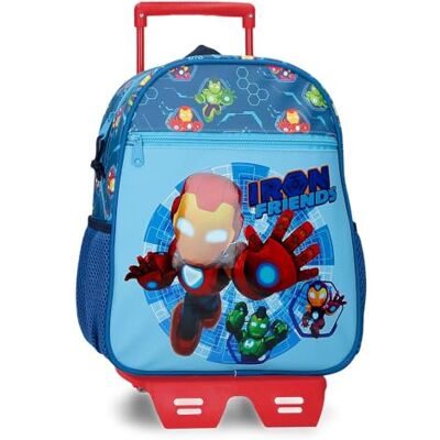 Marvel Joumma Iron Friends, zaino casual, blu, 27 x 33 x 11 cm, poliestere, 9,8 l Marvel Joumma Iron Friends, zaino casual, blu, 27 x 33 x 11 cm, poliestere, 9,8 l
