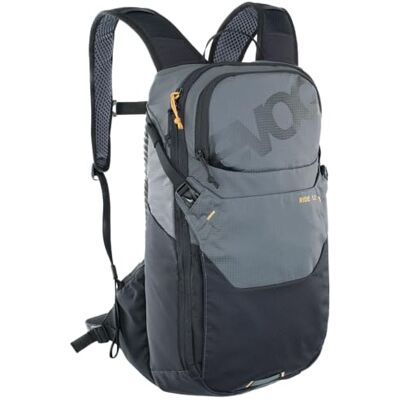 EVOC Zaino per bici RIDE 12 Zaino per bici per sentieri e altre attività (gestione intelligente delle tasche, ventilato con imbottitura posteriore AIR-PAD), Carbon Grey / Black EVOC Zaino per bici RIDE 12 Zaino per bici per sentieri e altre attività (gestione intelligente delle tasche, ventilato con imbottitura posteriore AIR-PAD), Carbon Grey / Black