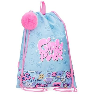 MOVOM Power Girl Zaino Sacco Blu 32x42 cm Poliestere MOVOM Power Girl Zaino Sacco Blu 32x42 cm Poliestere