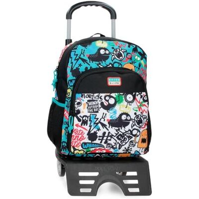 MOVOM Monsters Zaino Scolastico Nero 30x40x13 cm Poliestere 15,6L MOVOM Monsters Zaino Scolastico Nero 30x40x13 cm Poliestere 15,6L