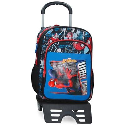 Marvel Joumma Spiderman Wall Crawler Zaino Scolastico with Nero Car 30x40x13 cm Poliestere 15.6L Marvel Joumma Spiderman Wall Crawler Zaino Scolastico with Nero Car 30x40x13 cm Poliestere 15.6L