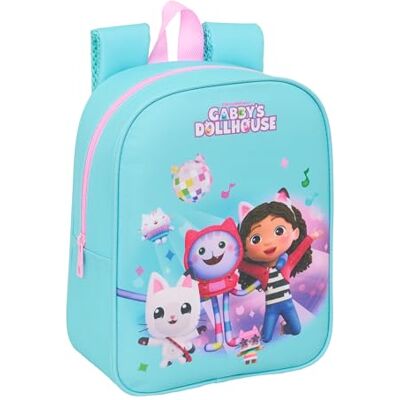 safta GABBY'S DOLLHOUSE Zaino per bambini, zaino per la scuola, adattabile al carrello, ideale per l'asilo, comodo e versatile, qualità e resistenza, 22 x 10 x 27 cm safta GABBY'S DOLLHOUSE Zaino per bambini, zaino per la scuola, adattabile al carrello, ideale per l'asilo, comodo e versatile, qualità e resistenza, 22 x 10 x 27 cm