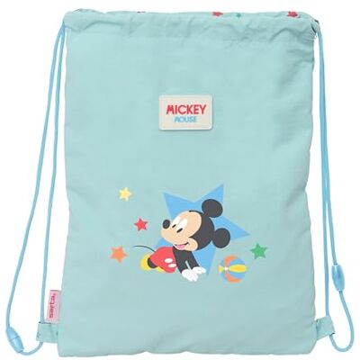 safta MICKEY MOUSE BABY – Zaino a sacco piatto Junior, zaino ideale per bambini di diverse età, comodo e versatile, qualità e resistenza, 26 x 34 cm safta MICKEY MOUSE BABY – Zaino a sacco piatto Junior, zaino ideale per bambini di diverse età, comodo e versatile, qualità e resistenza, 26 x 34 cm