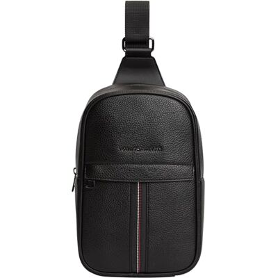 Tommy Hilfiger Uomo Borsa a Spalla Central Slingpack Zaino, Nero (Black), Taglia Unica Tommy Hilfiger Uomo Borsa a Spalla Central Slingpack Zaino, Nero (Black), Taglia Unica