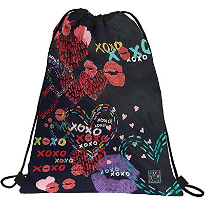 Grafoplás Zaino con corde diverse, Modello Xoxo, 36 x 47 cm, XOXO Grafoplás Zaino con corde diverse, Modello Xoxo, 36 x 47 cm, XOXO