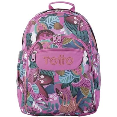 Totto Zaino scuola tropicale giaguaro Crayoles GRANDE DIMENSIONI Totto Zaino scuola tropicale giaguaro Crayoles GRANDE DIMENSIONI