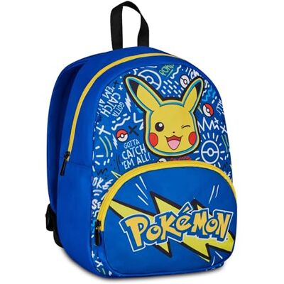 Seven Zainetto Scuola Pokemon, Blu, 14 L, Monoscomparto, Tasca frontale, Tasca laterale portaborraccia, Multifunzione, Asilo, Tempo libero, Viaggi, Bambino, Bambina Seven Zainetto Scuola Pokemon, Blu, 14 L, Monoscomparto, Tasca frontale, Tasca laterale portaborraccia, Multifunzione, Asilo, Tempo libero, Viaggi, Bambino, Bambina