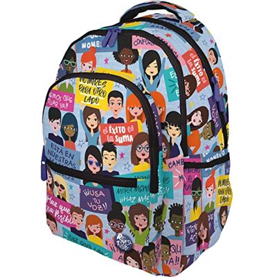 Grafoplás Zaino per la scuola, Collezione Revolution, Move On, scomparto imbottito per portatile, adattabile a carrello, 33 x 46 x 22,5 cm, Roomy, multicolore, 33x46x22,5cm, Motivazionale Grafoplás Zaino per la scuola, Collezione Revolution, Move On, scomparto imbottito per portatile, adattabile a carrello, 33 x 46 x 22,5 cm, Roomy, multicolore, 33x46x22,5cm, Motivazionale