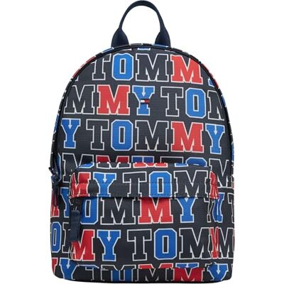 Tommy Hilfiger Kids Gender Inclusive Essential Mini Zaino KA0KA00056 Zaino, BLU (Dark Blue Aop), Taglia unica Tommy Hilfiger Kids Gender Inclusive Essential Mini Zaino KA0KA00056 Zaino, BLU (Dark Blue Aop), Taglia unica
