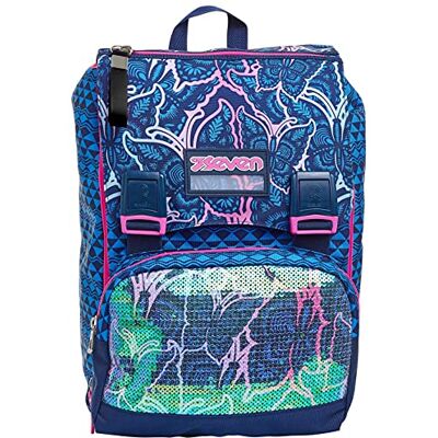 Seven Zaino Scuola Estensibile GRACEFUL GIRL, Doppio Scomparto, Tasche multifunzione, Scuola e Tempo libero, Bambina Ragazza Seven Zaino Scuola Estensibile GRACEFUL GIRL, Doppio Scomparto, Tasche multifunzione, Scuola e Tempo libero, Bambina Ragazza