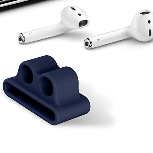 Amial Europe Clip Cinturino Auricolari Compatibile con Apple Watch AirPods iWatch [Serie 1/2/3] [Supporto Fermaglio Portauricolari] [Extra Qualità] (Blu marino)