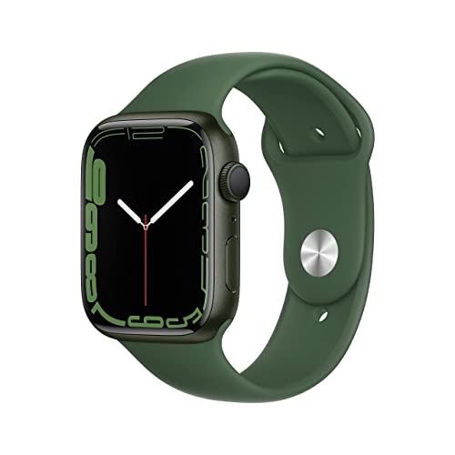 Apple Watch Series 7 (GPS, 45 mm) Cassa in alluminio verde con cinturino Clover Sport (Ricondizionato)