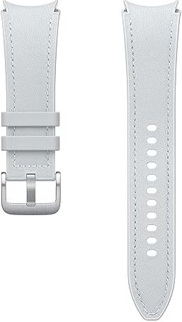 Samsung Hybrid Eco-Leather Band (M/L) Cinturino in finta pelle per Galaxy Watch4   Watch5   Watch6 Series, Silver