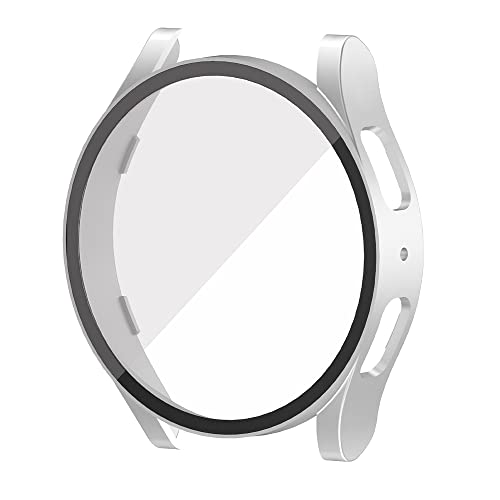 Feysentoe Pellicola Protettiva Cover Compatibile con Samsung Galaxy Watch 5 40mm/Galaxy Watch 4 40mm Protezione Totale Ultra Sottile HD Clear Pellicola Protettiva.(d'argento)