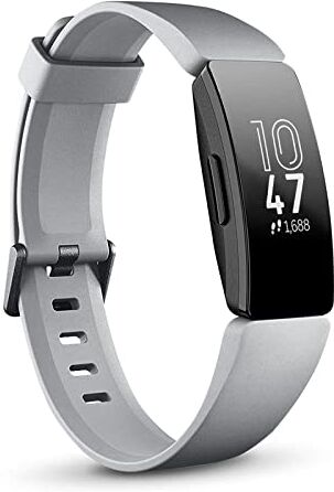 honecumi Cinturino Compatibile per Fitbit Inspire 2/Inspire/HR Cinturino, Inspire 2 Morbido Silicone Classico Regolabile Sportivo Cinturino Accessori Colorato Braccialetti,Piccolo/Grigio