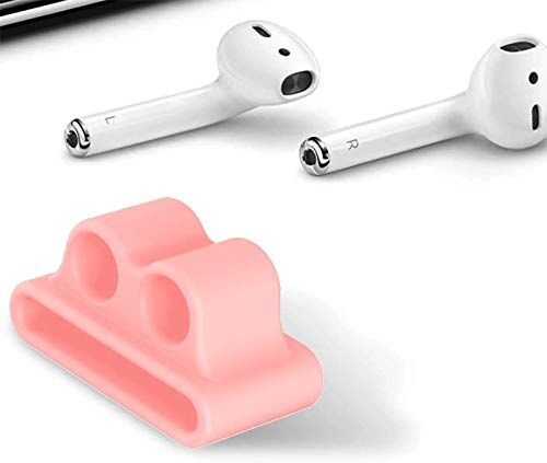 Amial Europe -- Clip Cinturino Auricolari Compatibile con Apple Watch AirPods iWatch [Serie 1/2/3] [Supporto Fermaglio Portauricolari] [Extra Qualità] (Rosa)