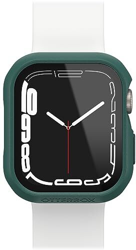 OtterBox Bumper Eclipse con Protettore schermo in Vetro Temperato integrato per Apple Watch Series 9/8/7 41mm, antishock e cadute, protettivo per schermo e bordi dell' Apple Watch, Verde Chiaro