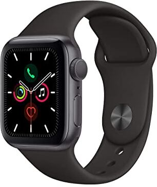 Apple Watch Series 5 40mm (GPS) Cassa In Alluminio Color Grigio Siderale Con Nero Cinturino Sport (Ricondizionato)