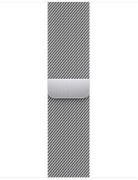 Apple Watch Band Loop in maglia milanese 41 mm Argento One Size