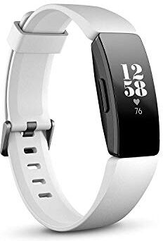 Fitbit Inspire HR Health & Fitness Tracker with Auto-Exercise Recognition, 5 Day Battery, Sleep & Swim Tracking, White/Black