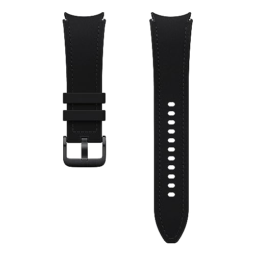 Samsung Hybrid Eco-Leather Band (M/L) Cinturino in finta pelle per Galaxy Watch4   Watch5   Watch6 Series, Black