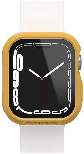 OtterBox Bumper Eclipse con Protettore schermo in Vetro Temperato integrato per Apple Watch Series 9/8/7 41mm, antishock e cadute, protettivo per schermo e bordi dell' Apple Watch, Giallo