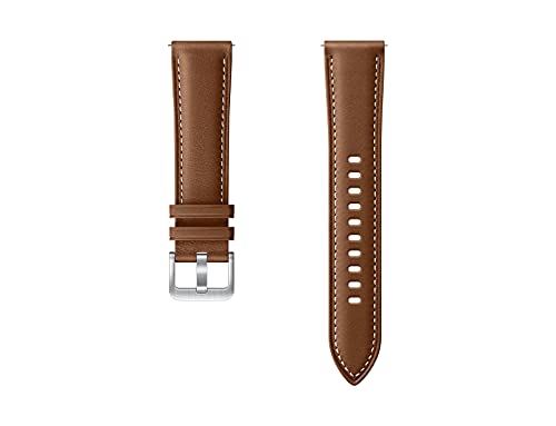 Samsung Stitch Cinturino in pelle ET-SLR85, per Galaxy Watch3, larghezza 20 mm, colore: Marrone