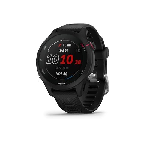 Garmin Forerunner 255 Smartwatch da corsa con GPS, leggero, facile da usare, per memorizzare musica, informazioni avanzate di allenamento e recupero, funzioni di sicurezza e tracciamento, durata