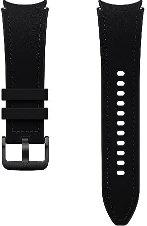 Samsung Hybrid Eco-Leather Band (S/M) Cinturino in finta pelle per Galaxy Watch4   Watch5   Watch6 Series, Black