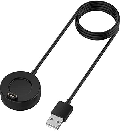 Disscool Cavo di ricarica di ricambio compatibile con Garmin Forerunner 265S/265/965, supporto per caricabatterie USB accessori per orologi intelligenti (1M)