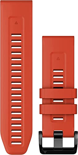 Garmin Cinturino Originale , 26mm, QuickFit, Silicone, Flame Red