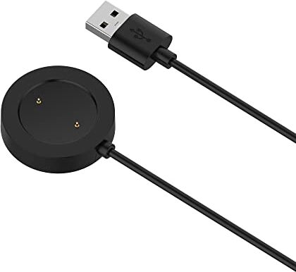 Chofit Caricabatterie compatibile con Xiaomi Watch S1 Active Charger, cavo di ricarica da 100 cm Cavo di alimentazione USB per Xiaomi Watch S1 Active Smartwatch (nero)