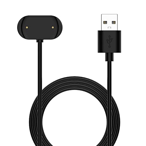 Young & Ming Caricatore Compatibile con Amazfit GTR 4, GTR 3 PRO, GTR 3, GTS 4, GTS 3, T-Rex 2 Caricabatterie Cavo di Ricarica USB Nero 3,3ft 100cm