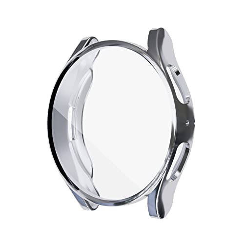 EIHAIHIS Compatibile per Samsung Galaxy Watch 5 44mm Proteggi Schermo e Custodia in TPU Morbido, Accessori per Orologi in TPU per Samsung Galaxy Watch 5 D'argento, 44mm