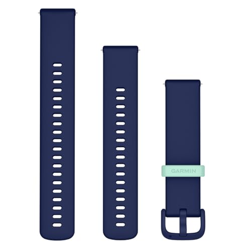 Garmin Cinturino Originale, 20mm, Sgancio rapido, Silicone, Captain Blue